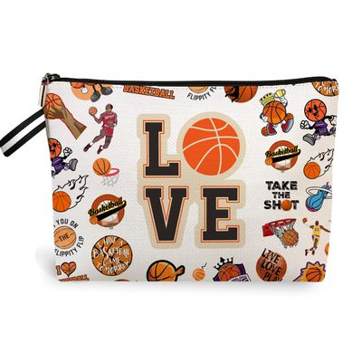 Basketball Makeup Bag Basketball Lovers gifts, basketball gifts for girls team,Travel Cosmetic Bag Gifts for Women Travel Storage Bag