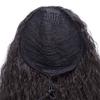 Remanbo Horse-Hair Wig Corn Ponytail Curly for Woman 22inch High Temperature Fiber Machine Made for Hair Loss (Black) view 3