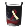 Head And Neck Cancer Awareness Circular Hamper Lasting Organization Bedroom Bathroom Dcor view 2