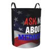 Ask Me About Medicare Circular Hamper Lasting Organization Bedroom Bathroom Dcor view 3