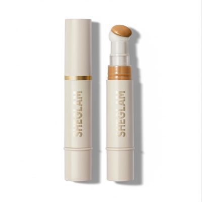 SHEGLAM Complexion Boost Concealer Sponge-Head Applicator Matte Liquid Concealer Long Lasting Brightening Color Corrector Weightless All-Day Long Lasting Hydrating Concealer-Golden