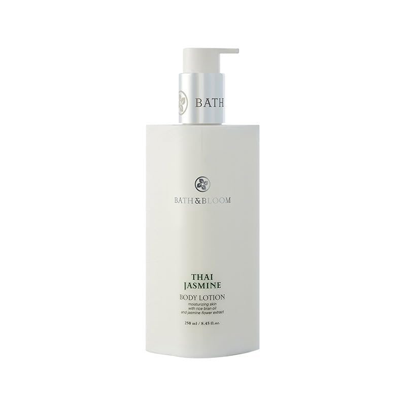 BeautyMall 1PC Thai Jasmine Body Lotion, Skin Moisturizing Lightweight Moistrizing Skin With Rice Bran Oil & Jasmin Flower Extracts, 250ml / 8.45 FL OZ, Wite