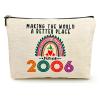 20th Birthday Gifts for Girls Makeup Bags, 2006 Happy 20th Birthday Decorations for Teen Girls, 20 Year Old Girl Birthday Gifts for Daughter, Sister, Granddaughter, Cosmetic Travel Pouch, Christmas view 1