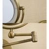 LLMTYO Vanity Mirror, Makeup Mirror Vanity Mirror Wall Mounted Mirror,Antique Bathroom LED Makeup Mirror Folding Retractable Vanity Mirror Double-Sided Magnifying Beauty Mirror with Light Cosmetic view 4