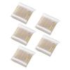 homeemoh 500 Count Double-Ended Cotton Swabs, Disposable Cotton Buds Cleaning Swabs for Personal Care and Make up Use (5 Pack, 100pcs/pack) view 1