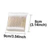 homeemoh 500 Count Double-Ended Cotton Swabs, Disposable Cotton Buds Cleaning Swabs for Personal Care and Make up Use (5 Pack, 100pcs/pack) view 2
