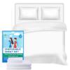 Disposable Travel Bed Sheets King Size, Disposable Hotel with Quilt Cover and Pillowcase, Disposable Bedding Travel Bedding Disposable Sheets for Business Travel Hotel Essentials( 4-Piece ) (1pack) view 1