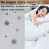 Disposable Travel Bed Sheets King Size, Disposable Hotel with Quilt Cover and Pillowcase, Disposable Bedding Travel Bedding Disposable Sheets for Business Travel Hotel Essentials( 4-Piece ) (1pack) view 2