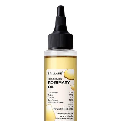 BRILLARE Rosemary Hair Oil for Healthy Hair, 3.38 Fl Oz
