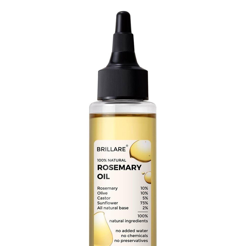 BRILLARE Rosemary Hair Oil for Healthy Hair, 3.38 Fl Oz