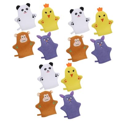 FOMIYES 12pcs Bath Mitts Cute Animal Washcloths Gloves for Toddlers Soft and Gentle Body Cleaning Gloves for Bathing and Cartoon Design for Fun and Comfort