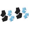 BESPORTBLE 4pairs Gel Heel Socks -Crack Foot Care Socks Sky White Black Comfortable Breathable Design for Everyday Wear Elastic Material for Foot Care view 1
