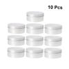 IWOWHERO Aluminum Cosmetic Container Set 10 Empty Pot Jars Screw-top Lids Great for Oil Cream view 2