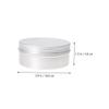 IWOWHERO Aluminum Cosmetic Container Set 10 Empty Pot Jars Screw-top Lids Great for Oil Cream view 4