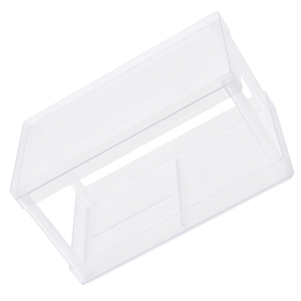 VINTORKY Desktop Storage Rack Organizer Double-layer Transparent Makeup Stationery Holder Detachable Design for Vanity Bathroom Desk Ample Space for Cosmetics Toiletries