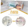 VINTORKY Desktop Storage Rack Organizer Double-layer Transparent Makeup Stationery Holder Detachable Design for Vanity Bathroom Desk Ample Space for Cosmetics Toiletries view 2