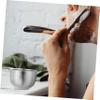 TOVINANNA 4pcs Stainless Steel Shaving Bowl Double Men's Shave Mug Professional Shaving Lather Bowl Accessory view 2