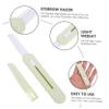 OHPHCALL 1 Set Stainless Steel Eyebrow Razor Replacement Heads No Sensitive Material Safe for Skin Portable and Travel-friendly view 2