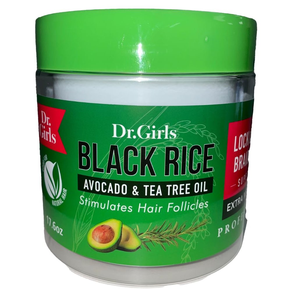 Dr Girls Super Grow Lock & Twists Braiding Gel/Avocado & Tea Tree Oil 17.6 oz