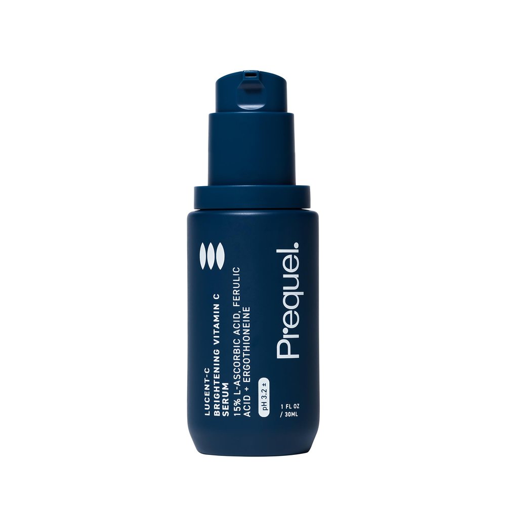 Prequel Skin Lucent-C, Vitamin C Serum for Face. Professional Facial L-Ascorbic Acid, Ferulic Acid Formula with Niacinamide. Clinical Skincare for Luminous Firm Skin. 1oz Pump