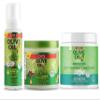 ORS Olive Oil Hold & Shine Wrap Set Mousse Infused with Coconut Oil - Fortifying Creme Hairdress infused with Castor Oil - Max Moisture Super Softening Deep Treatment Conditioner - Bundle view 1