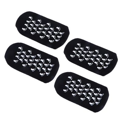 Beatifufu Foot Whitening Sock Gel Socks 2 Pairs Moisturizing Non-Slip Grain Design for Women