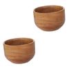 NOLITOY 2pcs Wooden Shaving Bowl for Men Light Brown Soap Container for Home and Barber Use Practical Face Cleaning Simple Design for Shaving Needs view 1