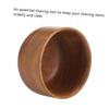 NOLITOY 2pcs Wooden Shaving Bowl for Men Light Brown Soap Container for Home and Barber Use Practical Face Cleaning Simple Design for Shaving Needs view 4