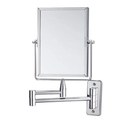 3X Makeup Mirror 360 Rotating Makeup Mirror Double Sided Cosmetic Mirror Extendable for Shaving in Bedroom (Color : Square, Size : 8inch)