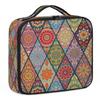XMNYGJ Geometric Mandala Makeup Train Case Travel Makeup Bag Professional Cosmetic Organizer Portable Storage Box with Adjustable Dividers for Cosmetics Makeup Brushes Toiletry view 1