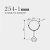 8 Inch Makeup Mirrors Double Sided 1X,3X Magnification Bathroom Hotel 360 Rotating Vanity Mirror Tabletop Mirrors (Color : 254b) (254m) view 3