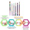 Cuticle Pusher Dual Sided - Sharp Edge Spoon Shaped Double Ended Cuticle Pusher Remover Cleaner Surgical Medical Grade Stainless Steel Manicure Pedicure Nail Art Care Tools 4 PC Set view 2