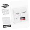 FRCOLOR 15pcs Realistic Eyelash Grafting Face Model Practice Eyelash Art Supplies Lash Bed Tray view 2