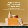 AROMATICA Glow Vita Trial Kit - Travel Size Skin Care Set [Vitamin C Serum 0.5 fl. oz, Facial Scrub 0.5 fl. oz, Goodnight Cream with Retinol 1oz] - Travel Kit for Women view 2