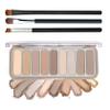 LJYBoBin 9 Colors Eyeshadow Palette,Matte Blendable Eyeshadow Makeup with Brush Make Up Gift Kit,Long Wearing Waterproof Highly Pigmented Brown Nude Smoky Brown Eye Shadow Palettes A view 1