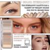 LJYBoBin 9 Colors Eyeshadow Palette,Matte Blendable Eyeshadow Makeup with Brush Make Up Gift Kit,Long Wearing Waterproof Highly Pigmented Brown Nude Smoky Brown Eye Shadow Palettes A view 2