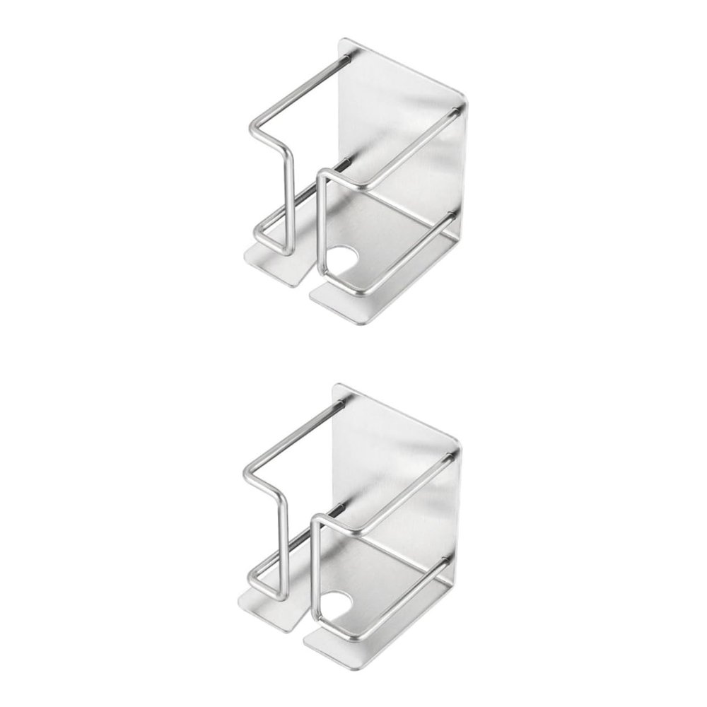 NOLITOY 2pcs Steel Electric Wall Holder Wall-mounted Shaving Stand for Bathroom Organizer for Shaving Supplies Nail Installation