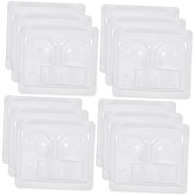 FRCOLOR 12pcs Realistic Eyelash Grafting Face Models for Beauty Practice Supplies Lash Tables Included