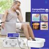 LeCuag Ionic Foot Bath Detox Machine, Foot Detox Machine for Home Use, Ion Foot Spa Bath with Pedicure Scrubber, Realxing and Beauty Feet view 3
