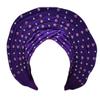 African Auto Gele Headtie for Women Wedding Cap Traditional ASO Oke Headwear Purple view 1