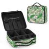 XMNYGJ Beautiful Palm Leaf Makeup Train Case Travel Makeup Bag Professional Cosmetic Organizer Portable Storage Box with Adjustable Dividers for Cosmetics Makeup Brushes Toiletry view 2