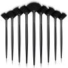 9 Pieces Facial Fan Mask Brushes, Soft Facial Applicator Brushes Tools for Peel Glycolic Makeup for Mud Cream(Black with White) view 1