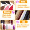 Synthetic Water Wave Bulk Crochet Hair Extensions for Women 120 g/pc 30 Inch Deep Wave Twist Long Wavy Hair 3pcs T1B/Burgundy view 3