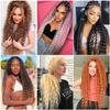 Synthetic Water Wave Bulk Crochet Hair Extensions for Women 120 g/pc 30 Inch Deep Wave Twist Long Wavy Hair 3pcs T1B/Burgundy view 4