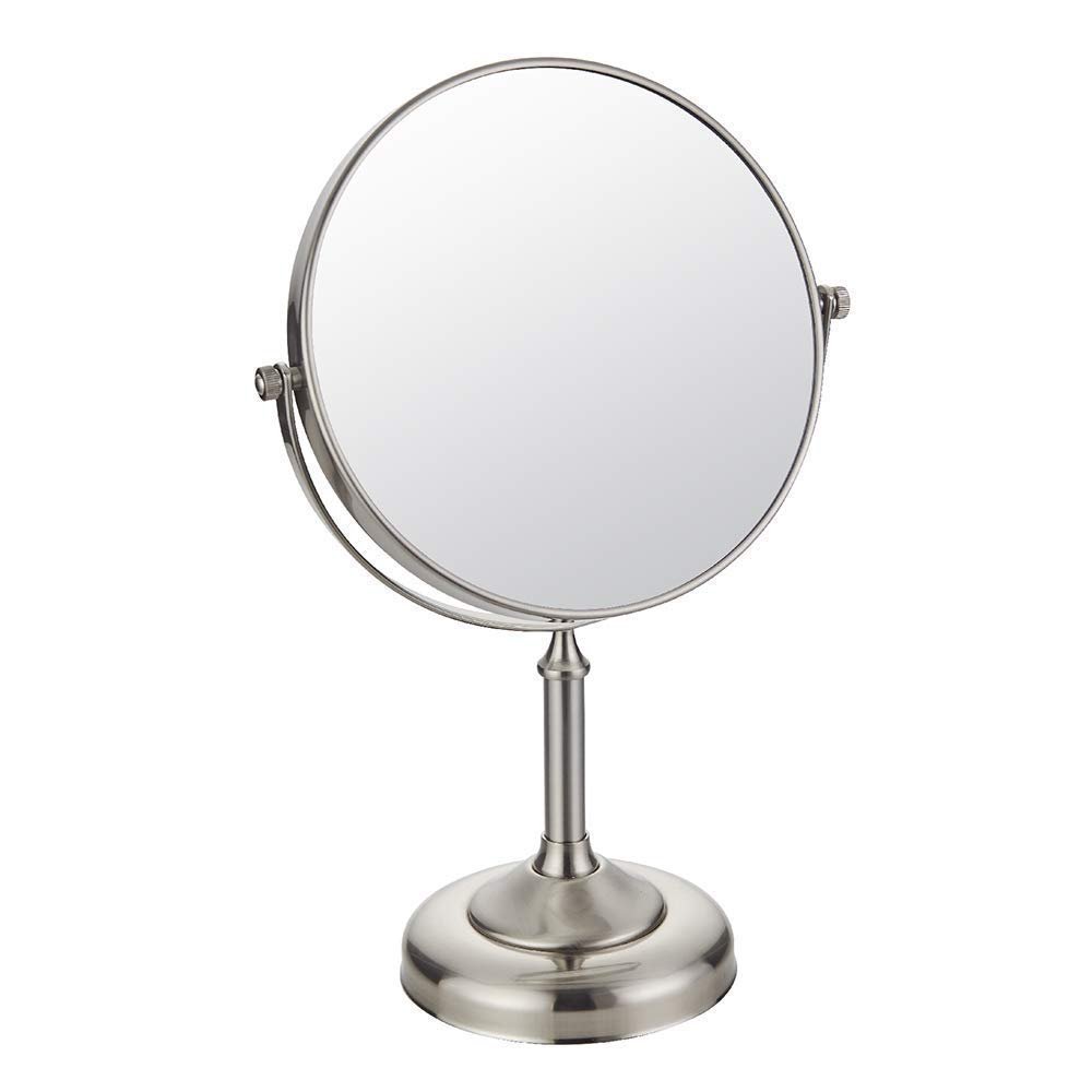 8 Inch Makeup Mirrors Double Sided 1X,3X Magnification Bathroom Hotel 360 Rotating Vanity Mirror Tabletop Mirrors (Color : 254b) (254n)