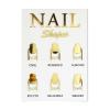 Nail Art Display Board Nail Tip Showing Holder Remind Display Sign Portable Lightweight Manicure Showing Board for Nail Salon, 19cmx26.5cmx2mm A view 1