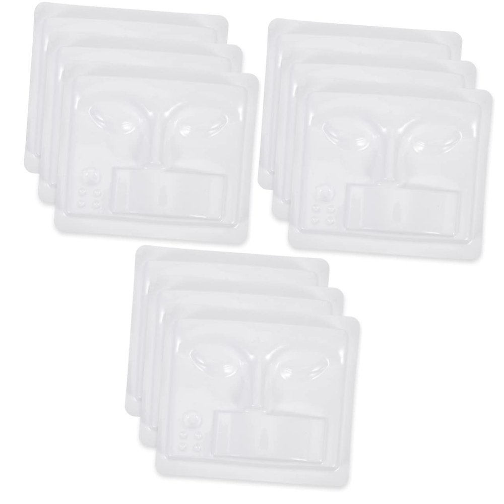 FRCOLOR 9pcs Realistic Eyelash Grafting Face Models Professional Makeup Pallet for Esthetician Supplies