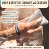 Alankilo 2 Pieces Soap Bags for Soap Bars, Exfoliating Soap Saver Bags, Foaming Bar Soap Pouches for Use in Baths or Showers (Dark Gray) view 3