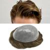 Hair Wonders Toupee For Men Hair Piece Poly Skin Mens Toupee Human Hair Replacement Men Hair System PU Hair Piece Male Capillary Prosthesis 8x10 Medium light density6R# view 1