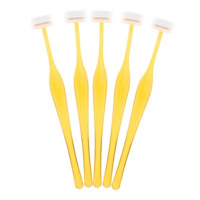 NOLITOY 10pcs Portable Eyebrow Razors Safety Covers Lightweight Facial Hair Trimmers for Women Easy Control Blades for Precise Grooming Travel-friendly Design Random Color